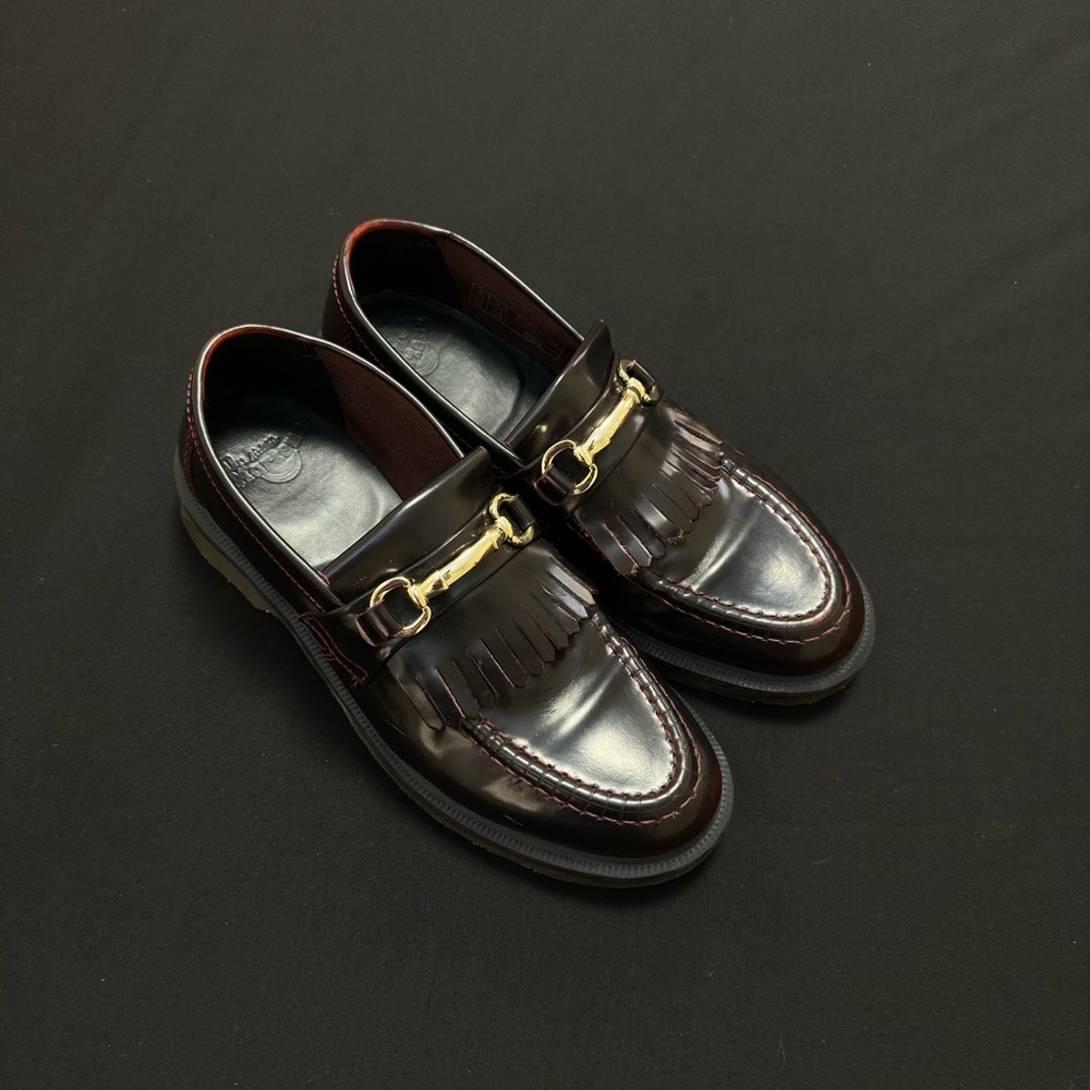Dr Martens Adrian Snaffle Smooth Leather Kiltie Loafers